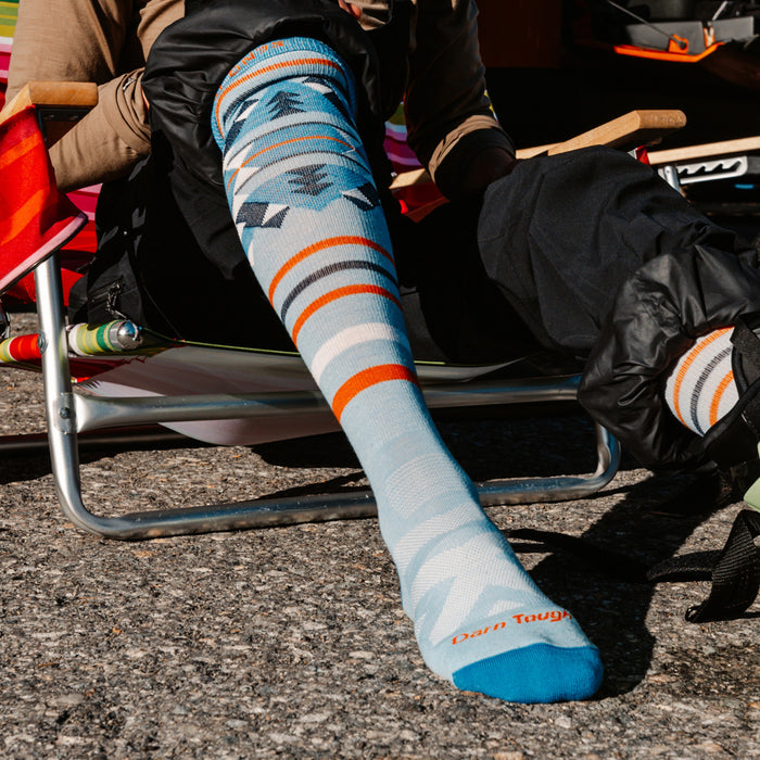 Darn Tough Snowscape OTC Lightweight Cushion Socks - Women's Bluebird