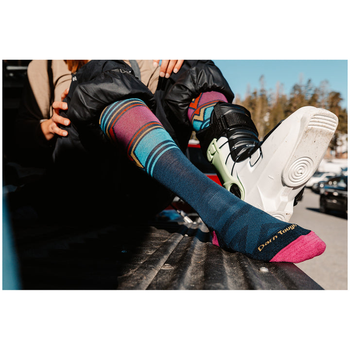 Darn Tough Echo OTC Midweight Cushion Socks - Women's Eclipse
