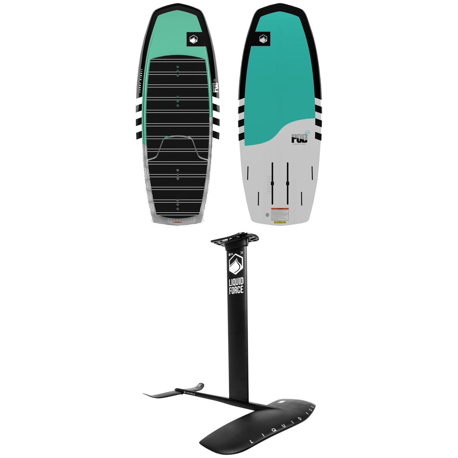 Liquid Force POD + Flite 120 Wakefoil Package 2025 – evo