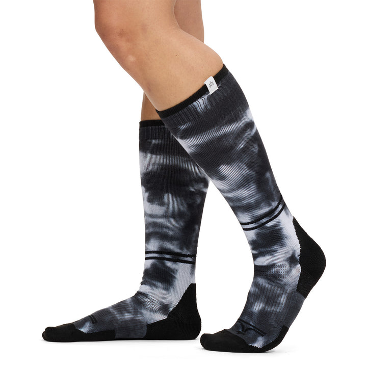 evo Medium Cushion Snow Socks Dark Ice Dye