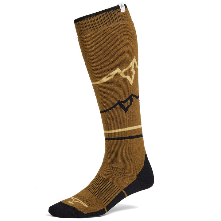 evo Full Cushion Merino Snow Socks Espresso Heather