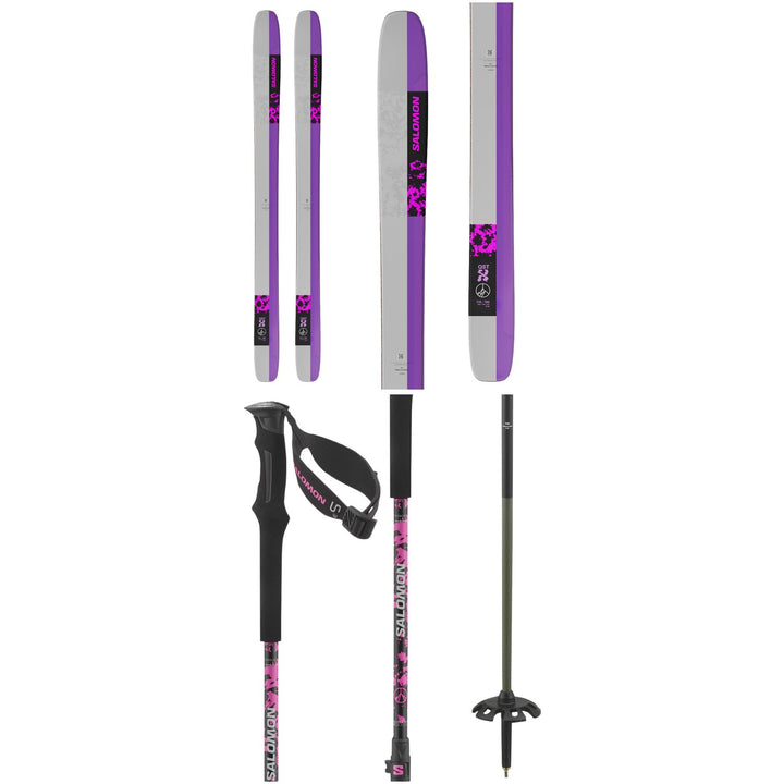 Salomon QST X Skis + Salomon QST Carbon S3 Ski Poles 2025