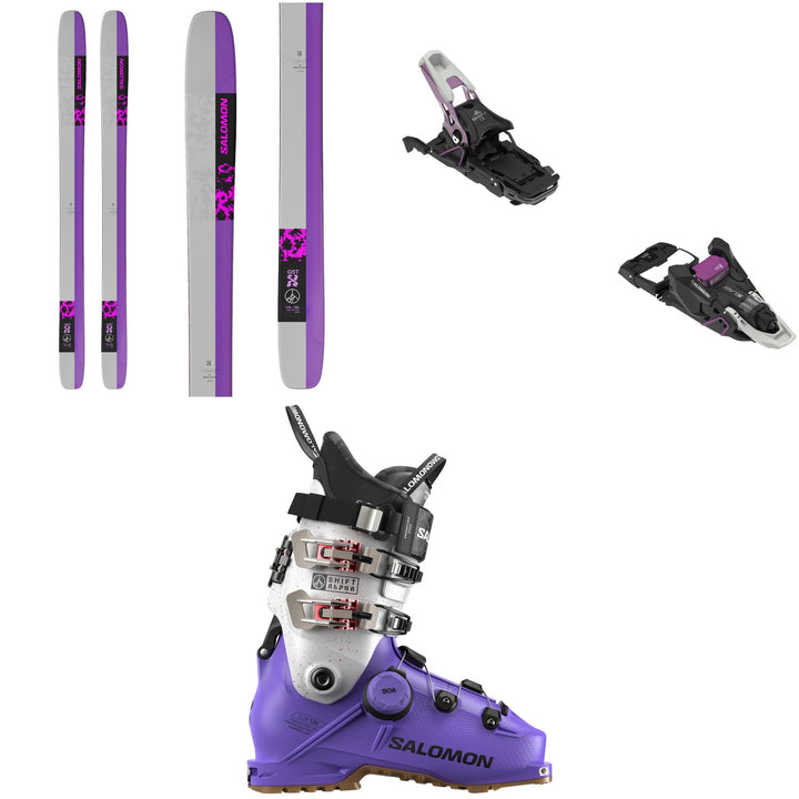 Salomon QST X Skis + Salomon S/Lab Shift² MN 13 Alpine Touring Ski Bindings + Salomon Shift Alpha BOA 130 Alpine Touring Ski Boots 2025