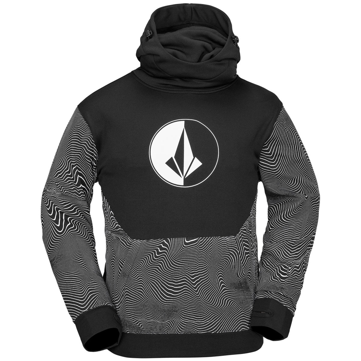 Volcom Hydro Riding Hoodie - Men's Black Print
