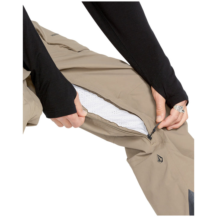 Volcom Rain GORE-TEX Bibs - Men's Chestnut Brown