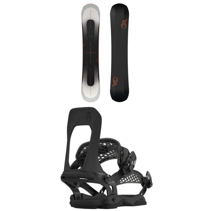 Bataleon Evil Twin+ Snowboard + Atom Snowboard Bindings 2025