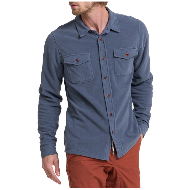 Vuori Aspen Shirt Jacket - Men's Azure Heather