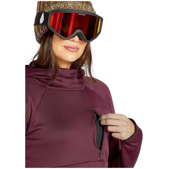 Volcom Gridlock Balaclava Fleece - Women's Burgundy