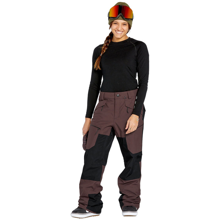 Volcom Stone Mica 20K Pants - Women's Mahogany