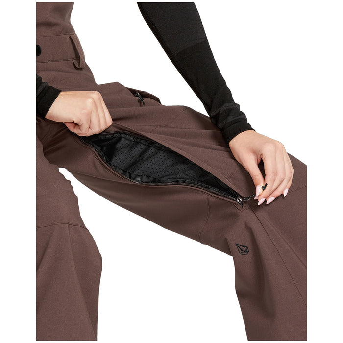 Volcom Creston 3D Stretch Bibs - Women's Mahogany