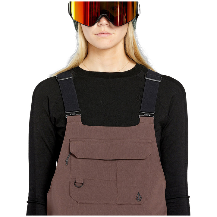 Volcom Creston 3D Stretch Bibs - Women's Mahogany