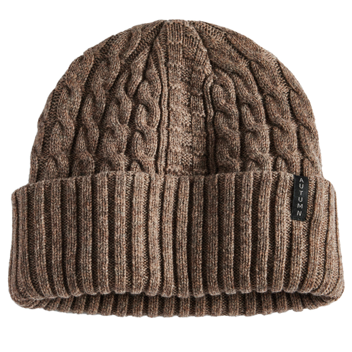 Autumn Wool Cable Knit Beanie Dirt