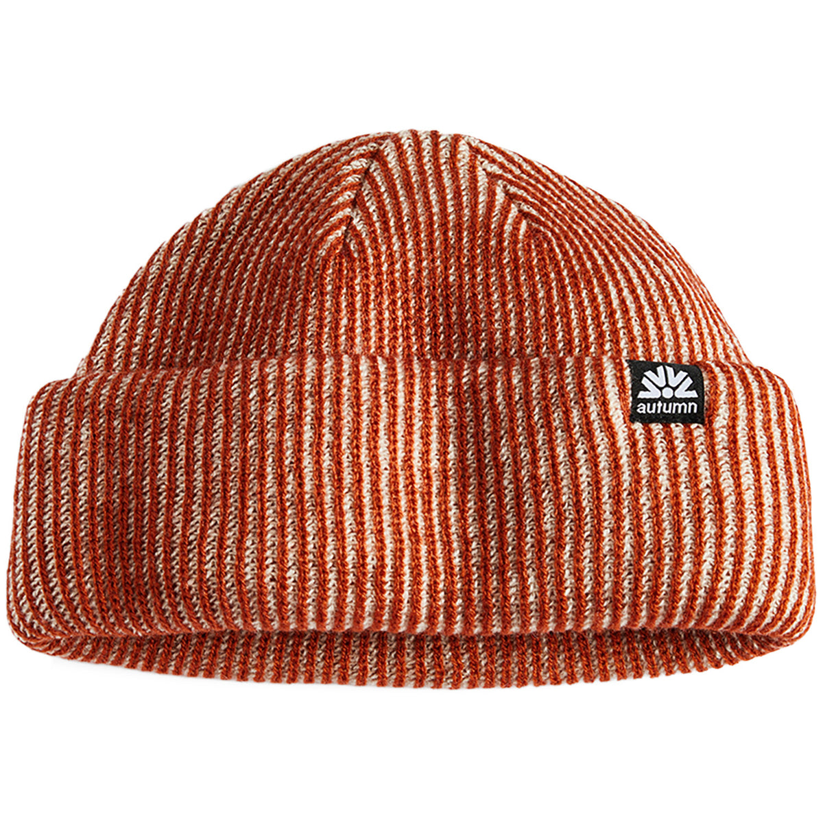 Autumn Shorty Cord Double Roll Beanie Natural