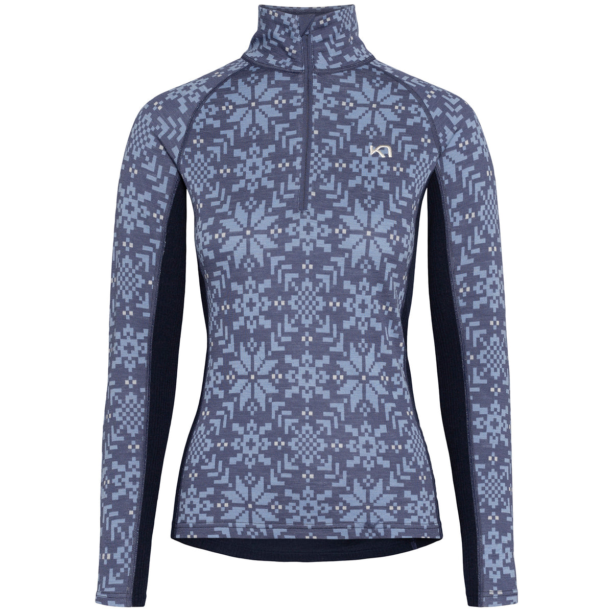 Kari Traa Edith Half Zip Top - Women's Moon Blue