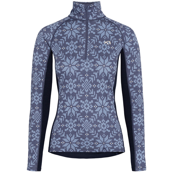 Kari Traa Edith Half Zip Top - Women's Moon Blue