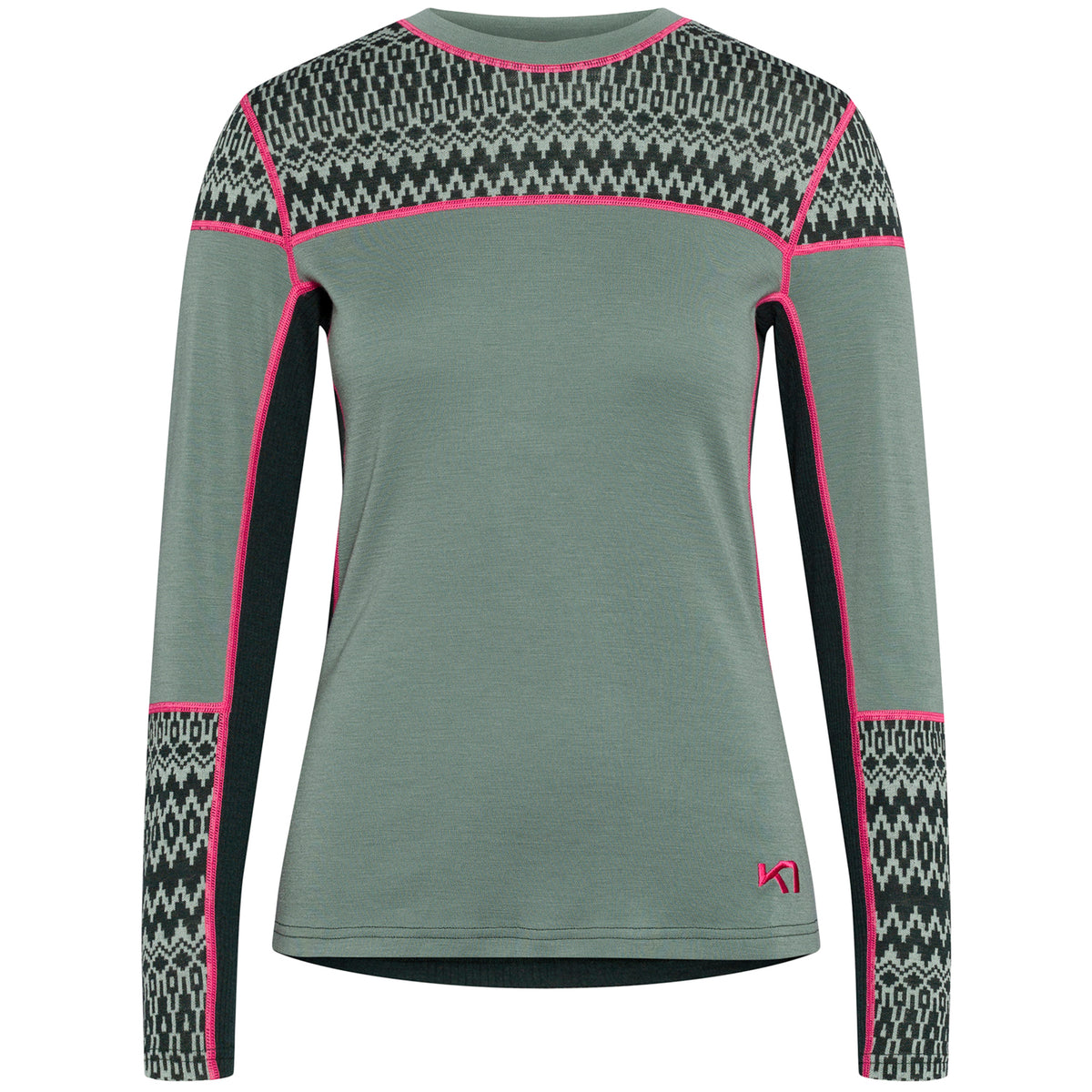 Kari Traa Sara Long-Sleeve Top - Women's Dusty Midtone Green