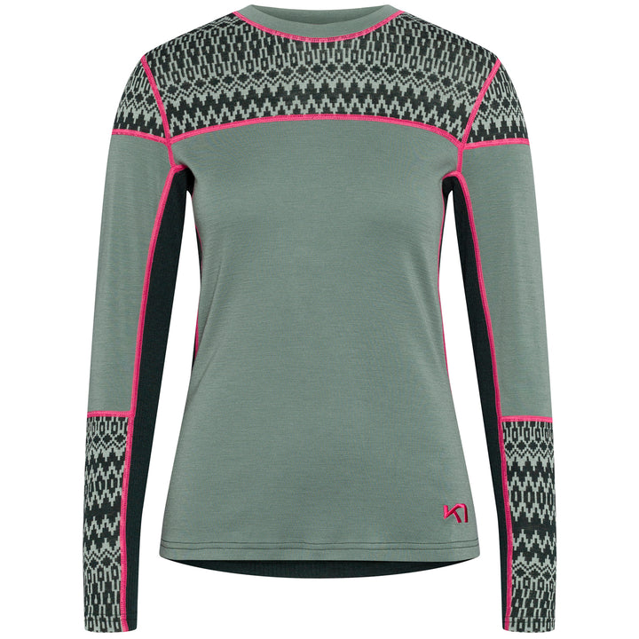 Kari Traa Sara Long-Sleeve Top - Women's Dusty Midtone Green