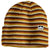 Autumn Surplus Mix Stripe Beanie Brown