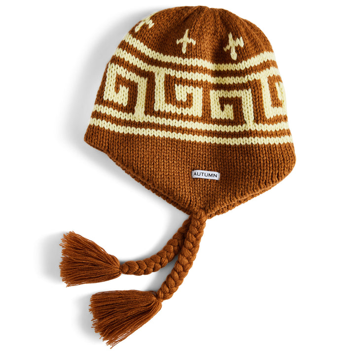 Autumn Niseko Ear Flap Beanie Nutmeg