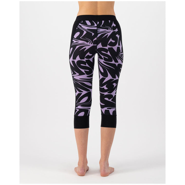 Mons Royale Cascade Merino Flex 200 3/4 Leggings - Women's Signal Lost Lupin