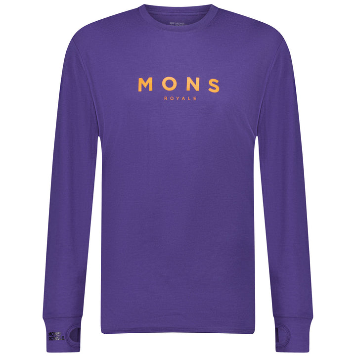 MONS ROYALE Yotei Classic Long Sleeve Top - Men's Violet