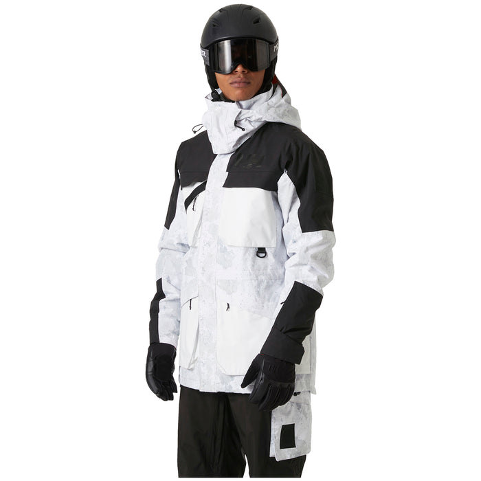 Helly Hansen ULLR D Heritage Long Jacket - Men's Grey Fog Snow