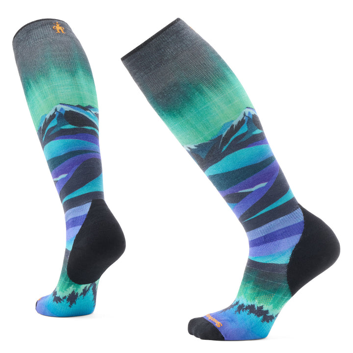 Smartwool Targeted Cushion Compression Print OTC Socks - Women's Black