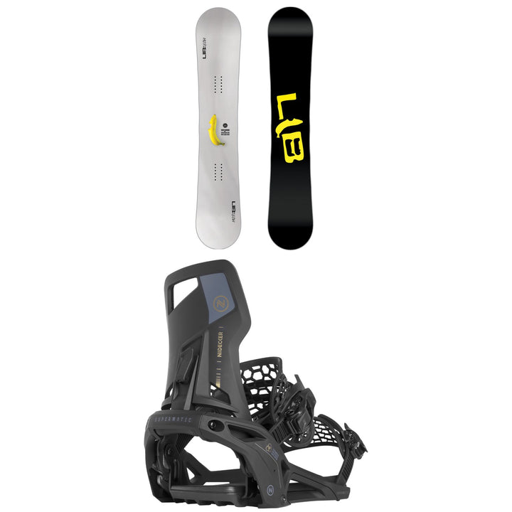 Lib Tech Skate Banana BTX Snowboard + Nidecker Supermatic Snowboard Bindings 2025