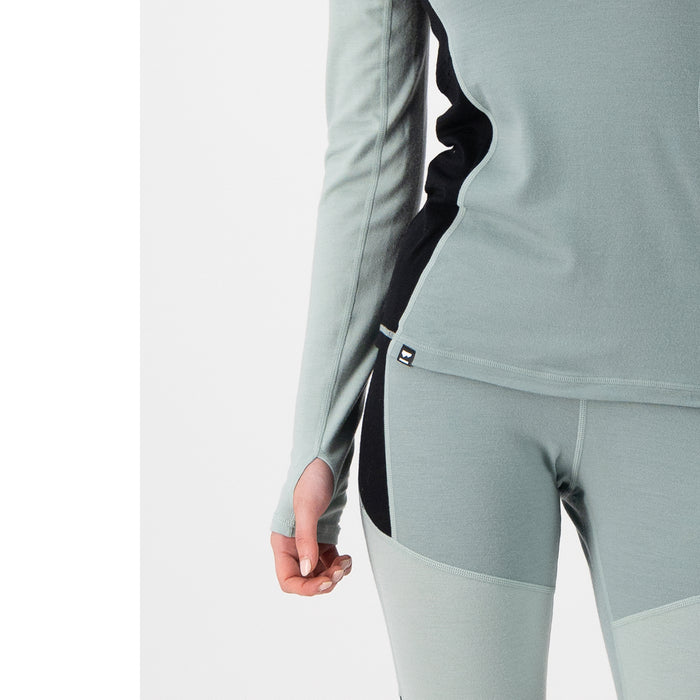 MONS ROYALE Olympus Half Zip Top - Women's Glacier/Dew/Black