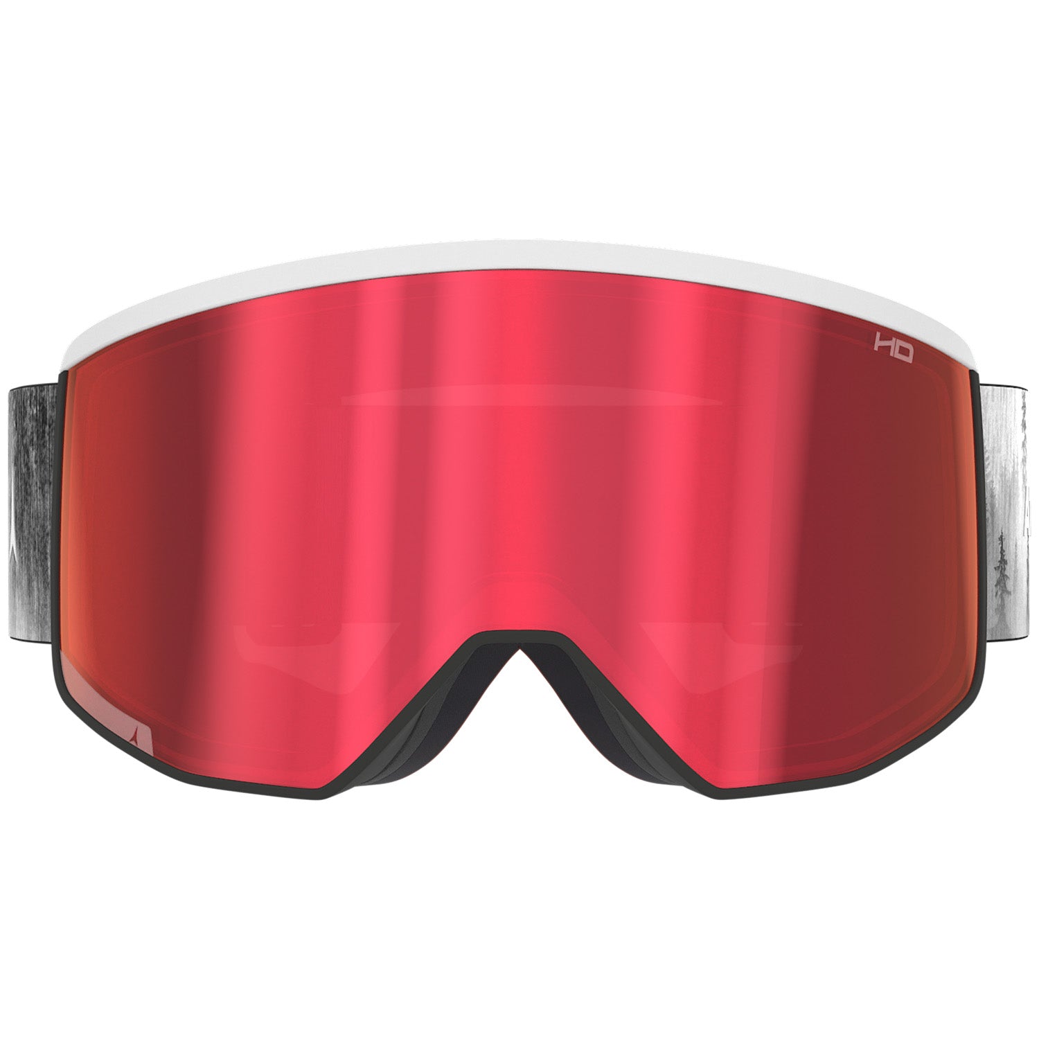 goggles red Atomic Four Pro HD Goggles White