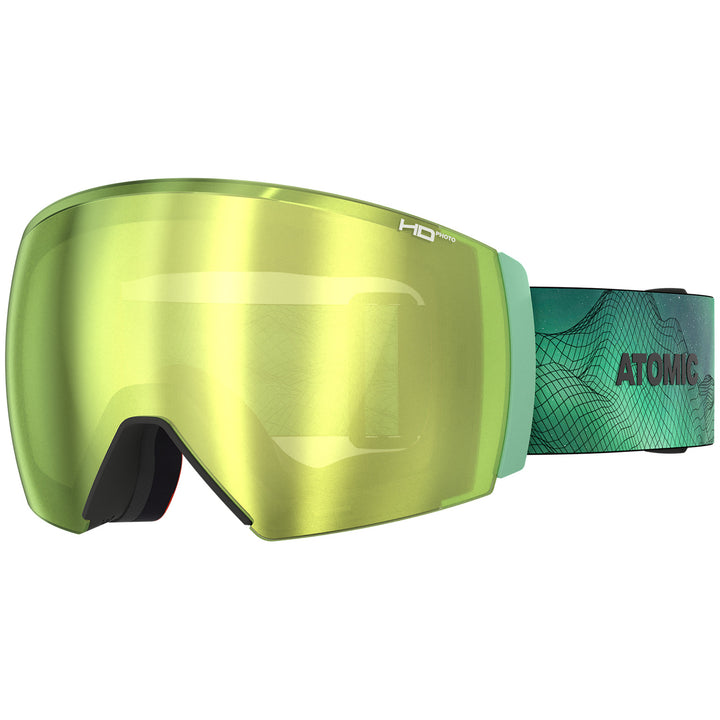 Atomic Revent Q HD Signature Goggles Tim Durtschi/Aurora Borealis/Green Gold HD PHOTO
