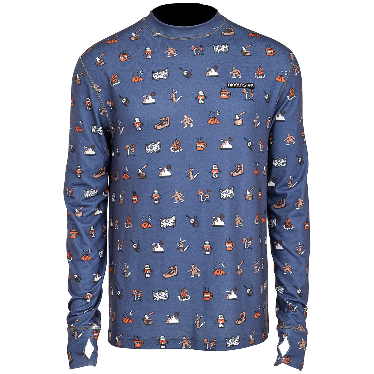 Airblaster Base Layer Top - Men's Thunder Camp