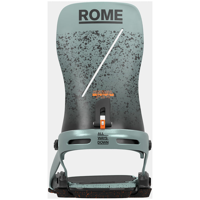 Rome Katana Pro Snowboard Bindings 2025 Slate Gray/Orange