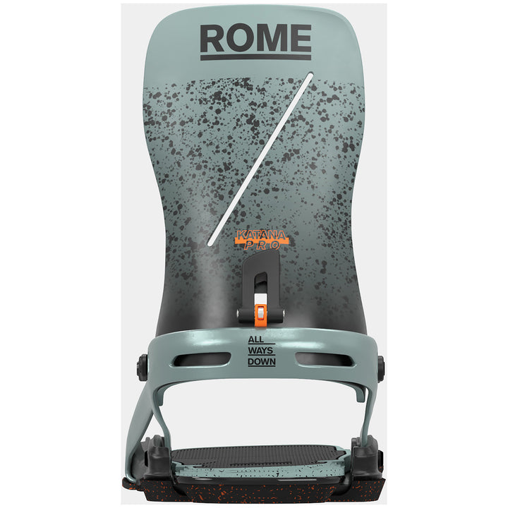 Rome Katana Pro Snowboard Bindings 2025 Slate Gray/Orange