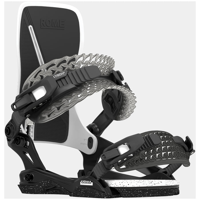 Rome Katana Snowboard Bindings 2025 Black/White