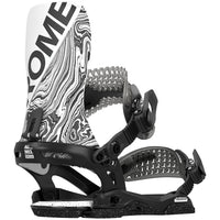 Rome Katana Snowboard Bindings 2025 Black/White::Black/White