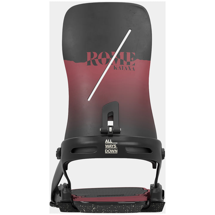 Rome Katana Snowboard Bindings - Women's 2025 Black/Burgundy