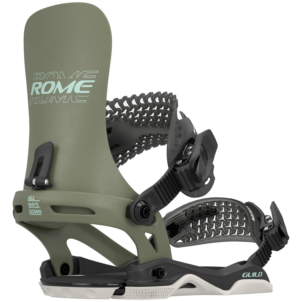 Rome Guild Snowboard Bindings - Women's 2025 Olive
