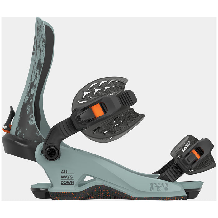 Rome Trace Pro Snowboard Bindings 2025 Slate Gray/Orange