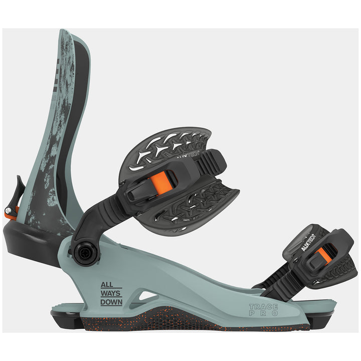 Rome Trace Pro Snowboard Bindings 2025 Slate Gray/Orange