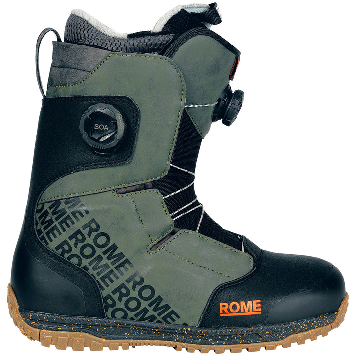 Rome Bodega Boa Snowboard Boots 2025 Black/Olive