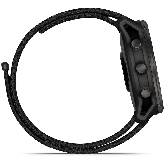 Garmin Enduro 3 Smartwatch Carbon Gray DLC Titanium w/Black Sport Loop Band