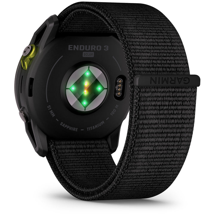 Garmin Enduro 3 Smartwatch Carbon Gray DLC Titanium w/Black Sport Loop Band