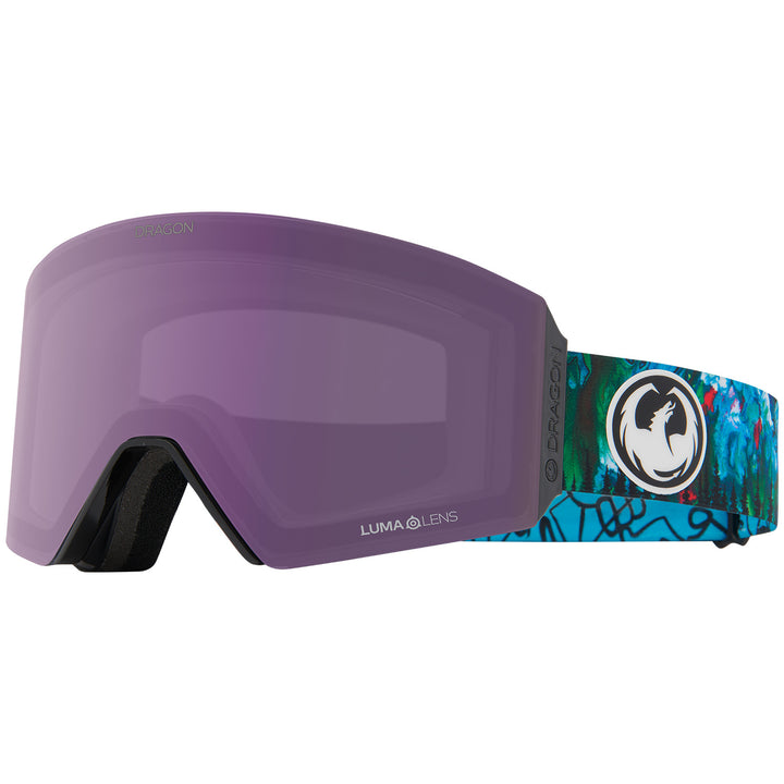 Dragon RVX MAG IR Benchetler Goggles Chris24/LumaLens Celeste Infrared + LumaLens Violet