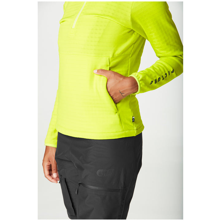 Picture Organic Bake 1/4 Grid Fleece - Women's Acid Lime