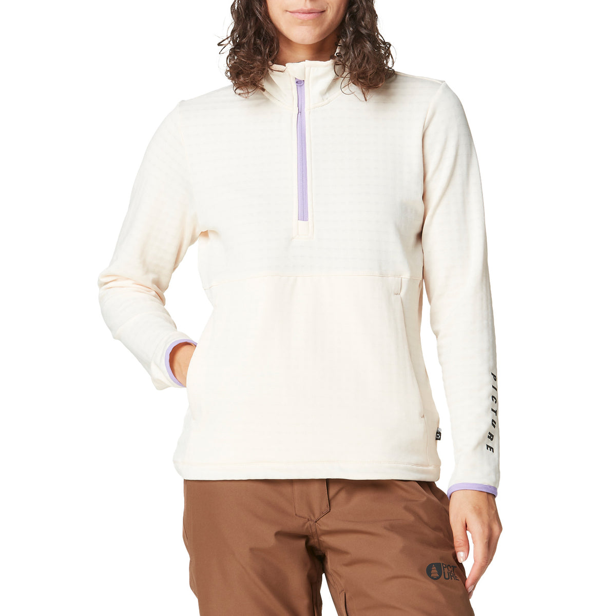 Picture Organic Bake 1/4 Grid Fleece - Women's Vanilla