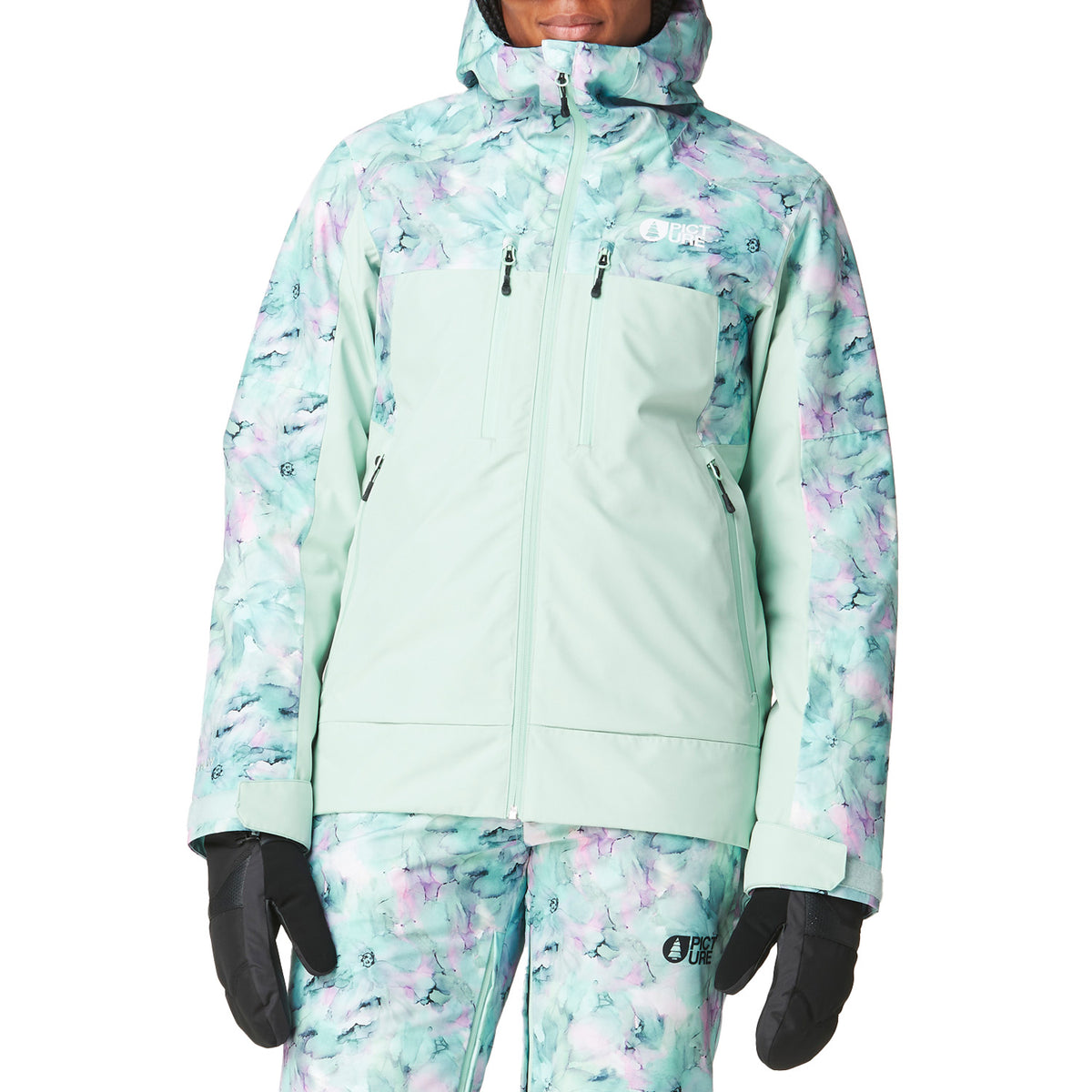 Picture Organic Exa Jacket - Women's Blurry Water Silt Green