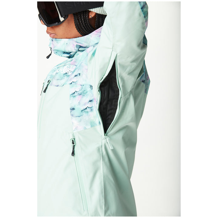 Picture Organic Exa Jacket - Women's Blurry Water Silt Green