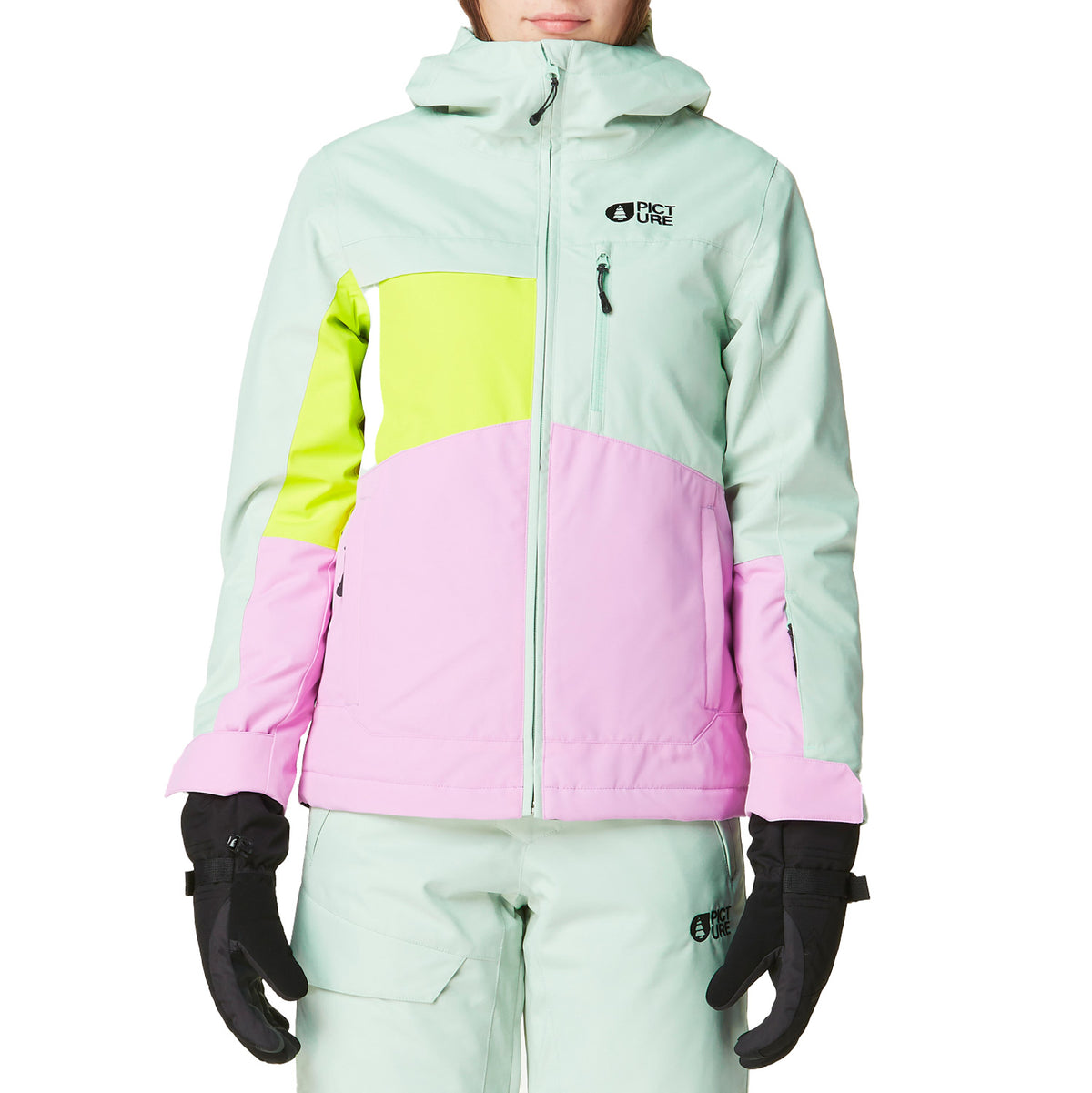 Picture Organic Kamelya Jacket - Girls' Silt Green Orchid Acid
