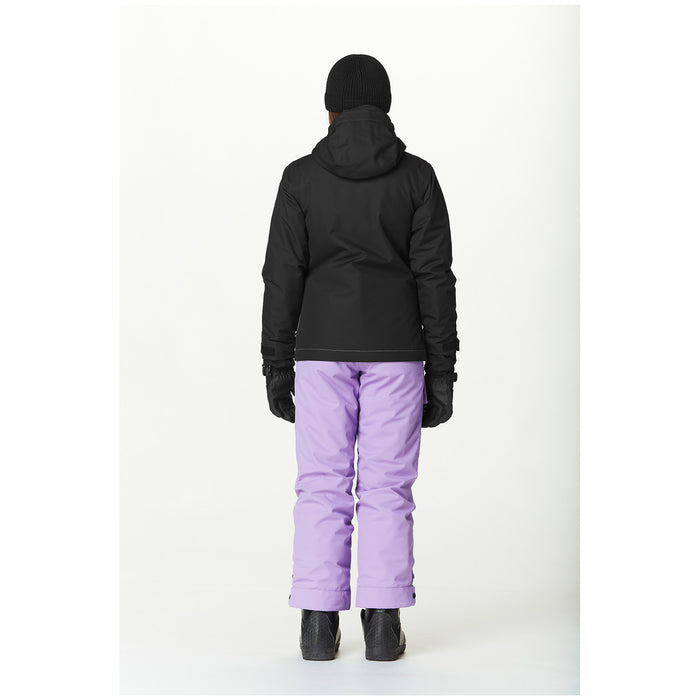 Picture Organic Seady Jacket - Girls' Black Paisley Purple Silt Green